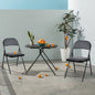 Leather Padded Folding Chair 4 Pack Sturdy Metal Foldable Chairs Easy to Use and Storage Outdoor and Indoor for Home Office
