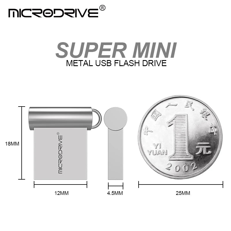 High Speed USB flash drive 4GB 8GB 32GB 64GB 128GB Pendrive Metal Pen key chain memory Sticks Mini USB Flash Drive Waterproof
