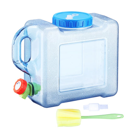 5/5.5/7.5/10L Capacity Pure Water Buckets Container With Faucet Driving Water Tank Emergency Water Storage Container For Outdoor