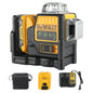 NOWY Dewalt DW089LG 3 płaszczyzny*360 stopni pionowo, akumulator litowy 12 V, poziomica laserowa 12 linii 360 poziomo, zielony miernik zewnętrzny – 2025