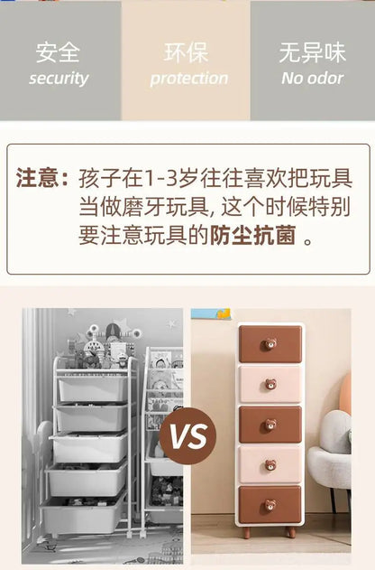 Cute Children Nightstands Nordic Pink Korean Children Nightstands Corner Cabinets Nachtkastje Kids Bedroom Furniture YN50CN