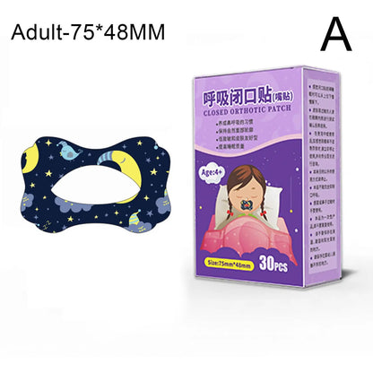 30Pcs/Box Anti-Snoring Mouth Stickers for Children Adult Night Sleep Lip Anti-Nose Free Breathing Patches Mouth Closed Orthotic