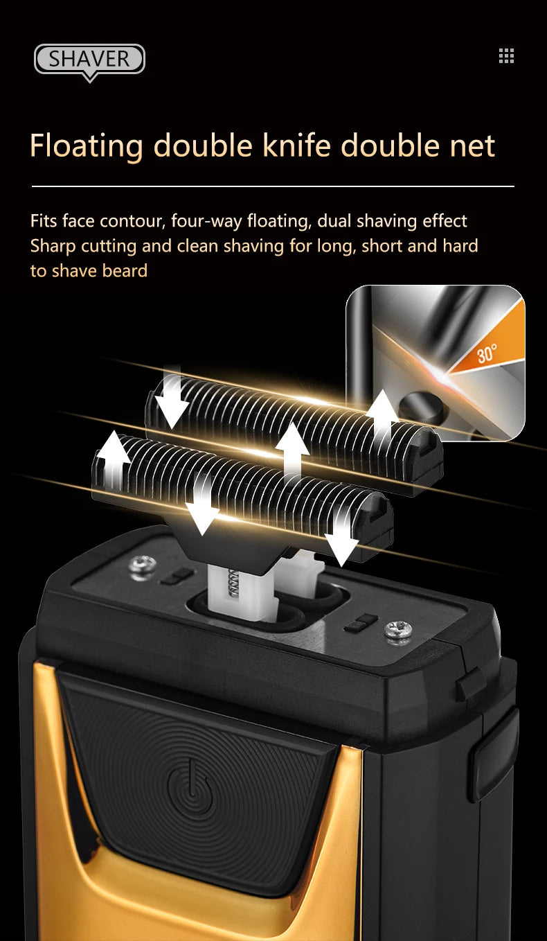 Electric shaver for men beard trimmer shaving home appliance professional barber machines hair cutting machine trimmer for men