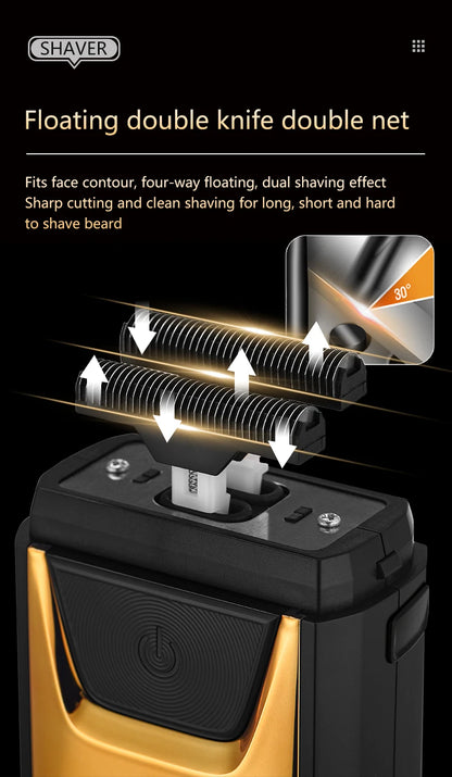 Electric shaver for men beard trimmer shaving home appliance professional barber machines hair cutting machine trimmer for men