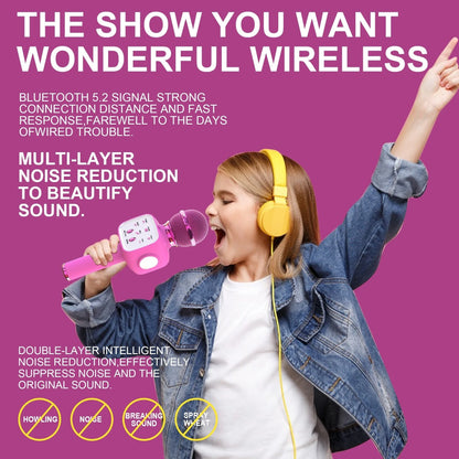 Microphone for Kids Child Microphones Wireless Bluetooth Karaoke Microphone Boys Girls Gift Birthday Thanksgiving Christmas