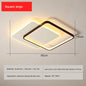 Modern Minimalist Led Ceiling Lamp For Bedroom Black White Design Ring Chandelier Living Room Study Loft Smart Light Fixtures