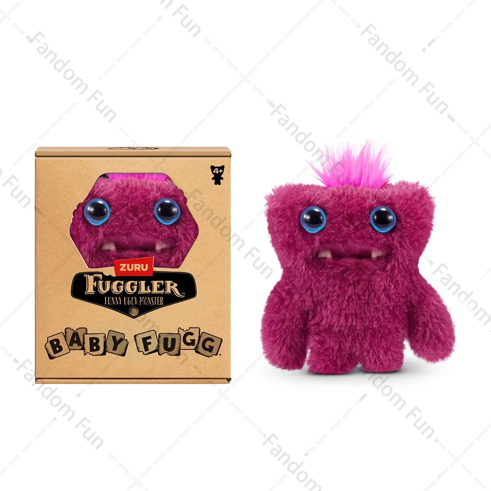 Baby Fugg Fuggler Monster Plush Doll  Original Rabid Rabbit Funny Ugly Hedge Grog Screech Wide-Eyed Teeth Monster With Box