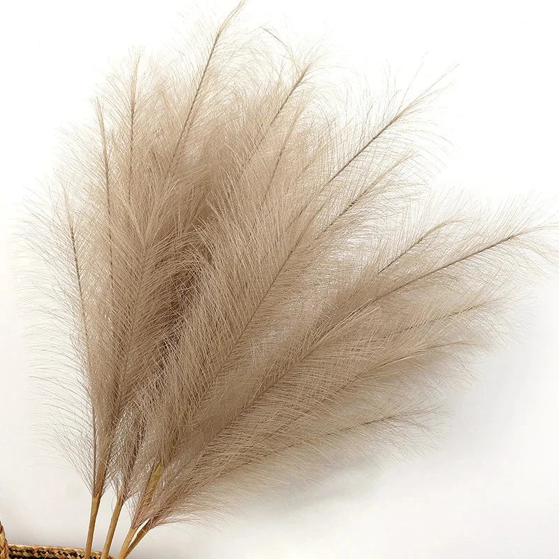 90/120CM 1Pcs Fluffy Pampas Grass Bouquet for Wedding Home Party Vase Decoration Boho Fake Plant Reed Flowers Arrangement