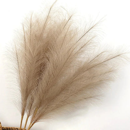 90/120CM 1Pcs Fluffy Pampas Grass Bouquet for Wedding Home Party Vase Decoration Boho Fake Plant Reed Flowers Arrangement