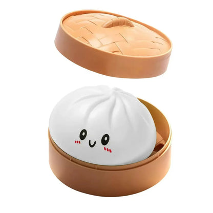 Soft Gel Simulation Bun Squishy Toy Creative Stress Relief Fidget Toy Blind Box for Adults