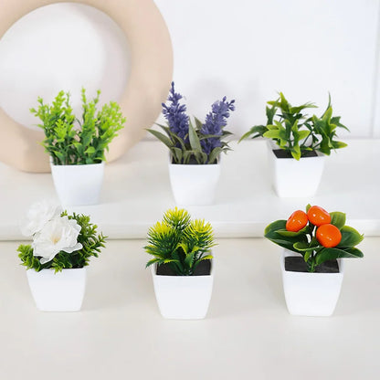 1SET Simulation Plant Potted Plant, Suitable For Commercial Office Counter, Living Room, Study, Courtyard, Home Decoration