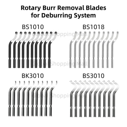 10PCS Swivel Blades 360 Degree Rotary Head for Hand Deburring Tool Kit High Speed Burr Removal Blade BS1010 BS1018 BK3010 BS3010
