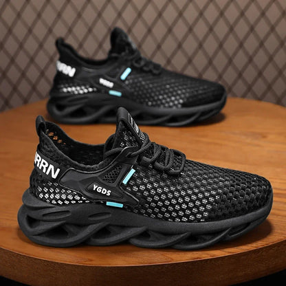 Breathable Mesh Summer Men Platform Sneakers Lightweight Casual Loafers Shoes for Running Tennis Hiking Outdoor Daily Wear