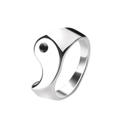 Couple Bracelets Rings Yin Yang Tai Chi Alloy Pendant Adjustable Braid Chain Necklace Matching Lover Bracelet Necklace Earring