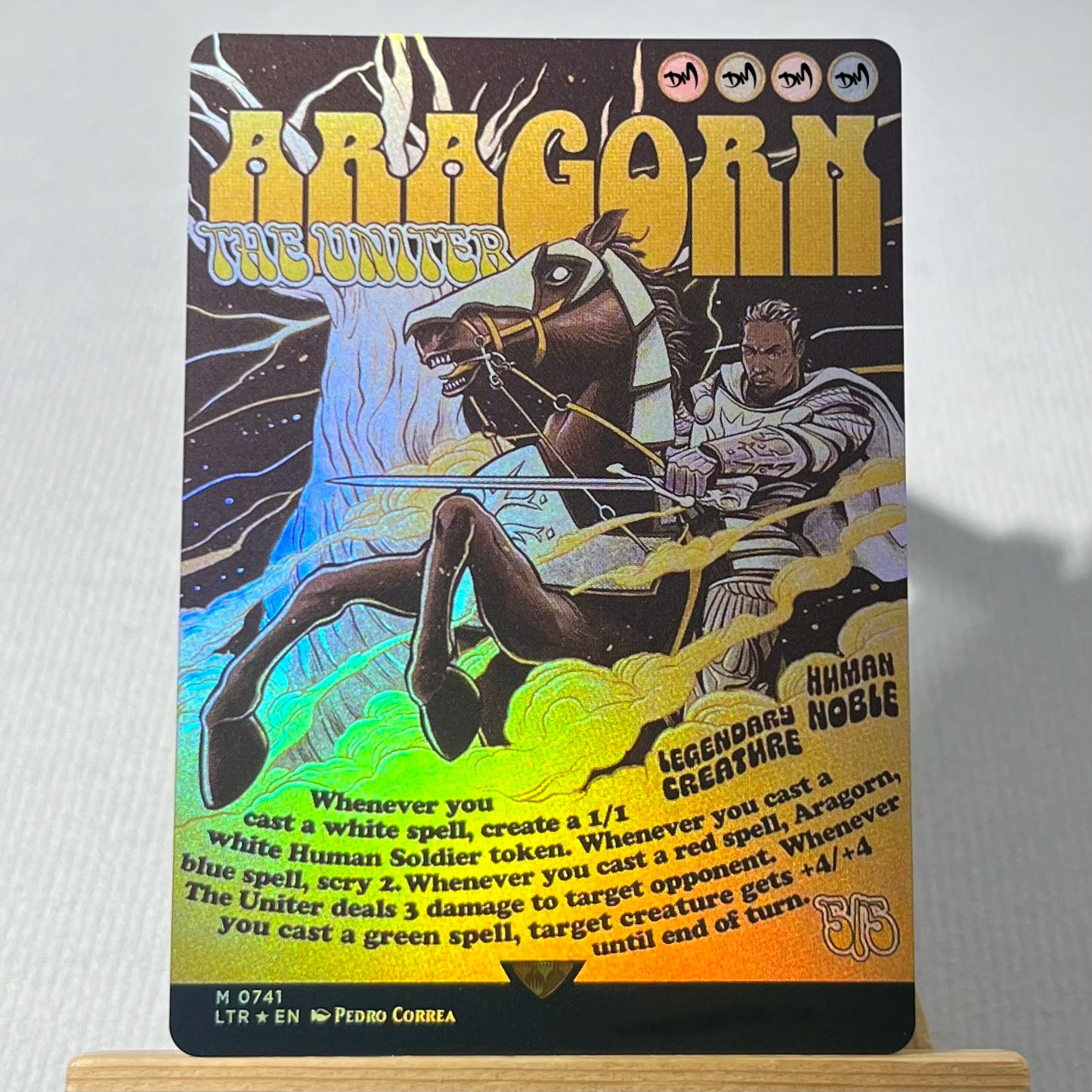 LTR FOIL3-01 Tcg proxy magic cards The One Ring Dawn of a New Age Shadow of the Enemy Hew the Entwood gather