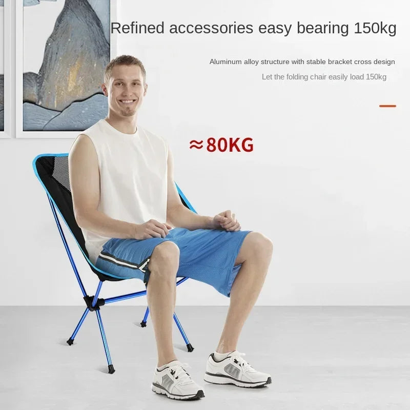 Folding Camping Chair Travel Ultralight Beach Accessories Playa Fishing Lightweight Portable Outdoor Foldable Furniture