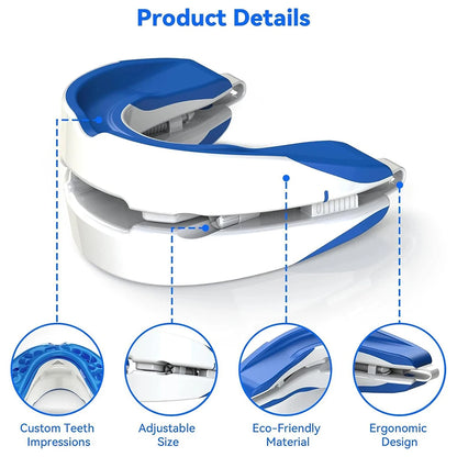 Adjustable Anti-Snoring Mouthpiece Nighttime Teeth Guard Sleeping Mouthguard for Bruxism Stop Snoring Device