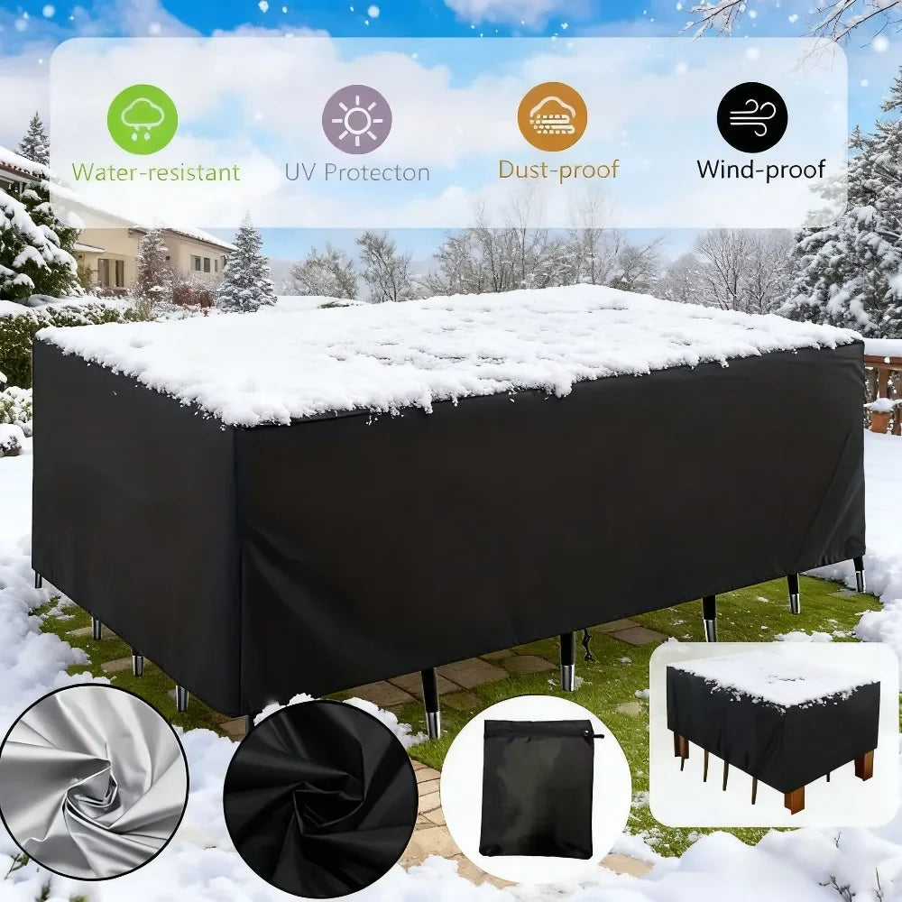 Universal, Full size Garden Furniture Cover Set - Chair Cover & Sofa Table Cover, UV Resistant & Waterproof