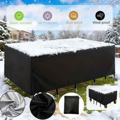 Universal, Full size Garden Furniture Cover Set - Chair Cover & Sofa Table Cover, UV Resistant & Waterproof