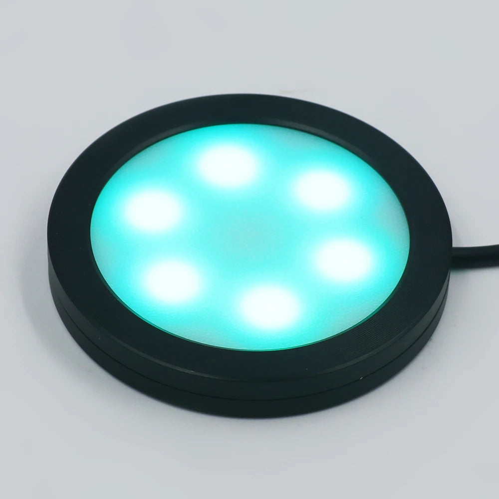 24Key Remote RGB Under Cabinet Light 5V USB Switch 1 2 4 6 Lights Kit Slim Lamp for Kitchen Display Case Home Bar Desk Accent