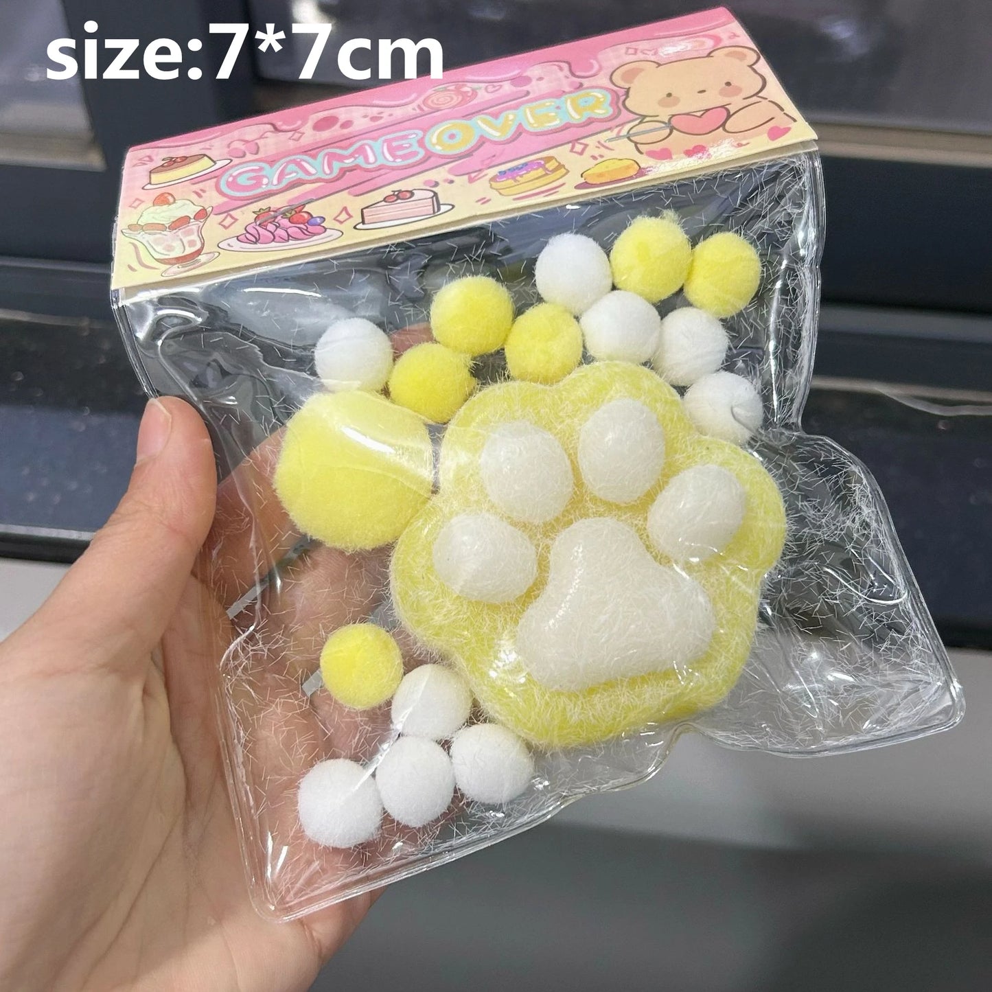 Soft Cat Paw Taba Squishy Fidget Toy Cute Cat Paws Squeeze Toys Slow Rebound Decompression Toy Anti Stress Kids Adults Toys