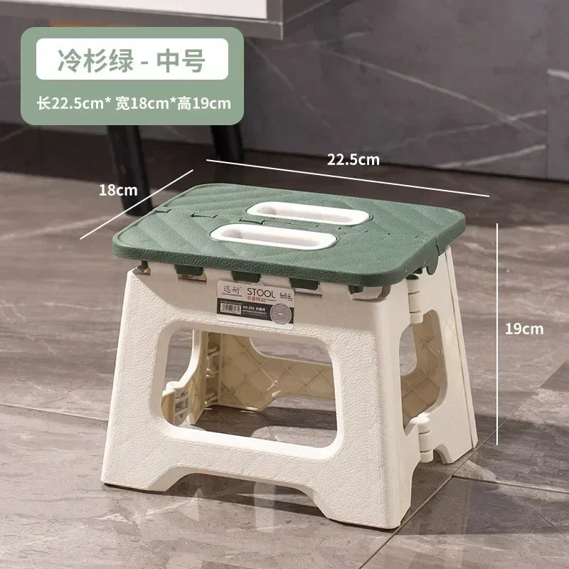 Popular Home Folding Stool Thickened Folding Stool Mini Portable Outdoor Picnic Camping Chair Portable Bench Train Mat Stool