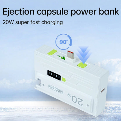 Power Bank Case 1 *21700 Battery Box DIY Kit USB Type-C 20W Fast Charging Power Bank Box Dual Mode Suppors Small Current