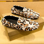 Fashion Red Leopard Leather Casual Shoes Man Designer Tassels Loafers Men Comfortable Slip-on Men's Driving Shoes  Leopard