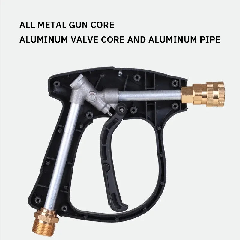 New High Pressure Car Wash Water Gun Aluminum Core Quick Insertion FiveColor Fan Shaped Nozzle Union Nozzle Car Washing