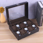 6/10/12Slots Gray Watch Boxes Watch Case with Large Glass Lid, Removable Watch Pillows, Watch Box Organizer, Gift for Loved Ones