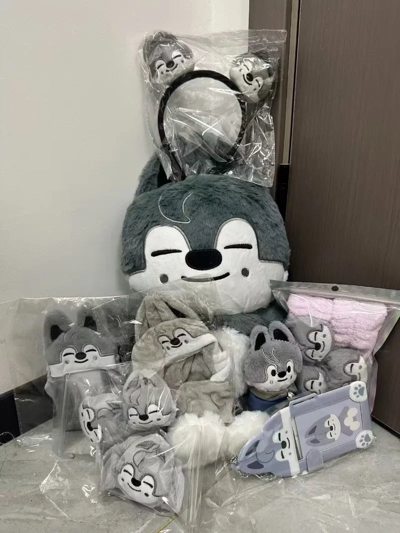 50cm Kpop Skzoo Plush Toy Wolfchan Kawaii Cartoon Stuffed Animal Plushie Doll Large Size Kids Babies Sleeping Pillow Gift 2025