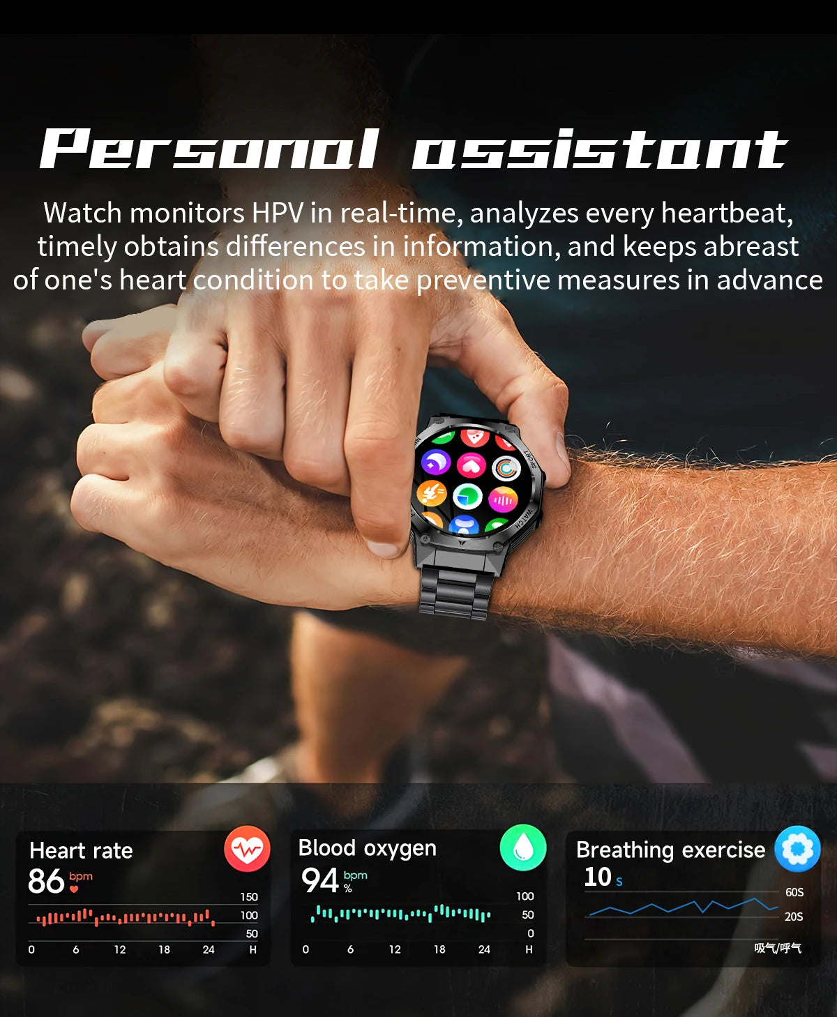 LIGE Nowy Smartwatch Męski 800 mAh Ultra Długa Żywotność Baterii Wodoodporny Zegarek Sportowy Outdoor Połączenia Bluetooth Wojskowy Smartwatch 2025
