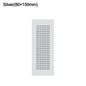 2pcs/set Aluminum Alloy Vents Cover Rectangle 50/80mm Wide Ventilator Grille Cover Breathable Mesh Louver Ventilation Grille