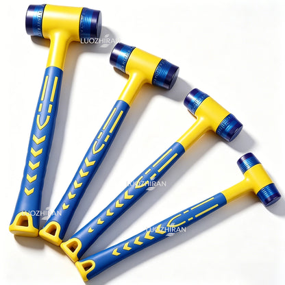 25-45mm Double-sided Rubber Mounting Hammer Detachable Hammerhead for Tile Flooring Door Window Crafts Jewelry Camping Hand Tool