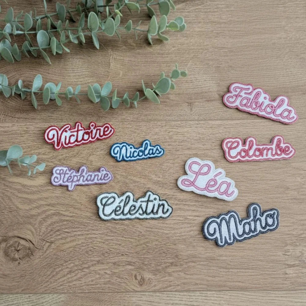 Customized Text Iron‑On Name Embroidered Patch Personalized Letter Applique Badge for Clothes Backpack Hat DIY Accessory