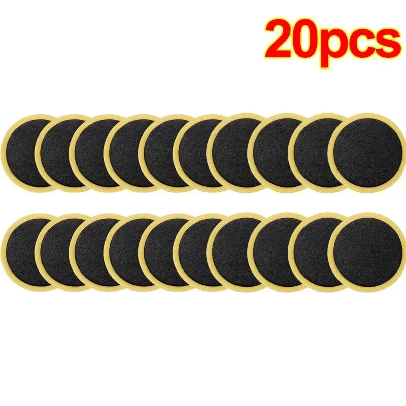 30 20 10PCS Bicycle Glue Free Tire Patches Tool Quick Repairing Tyre Protection Patch Adhesive Quick Drying Bike Accessories