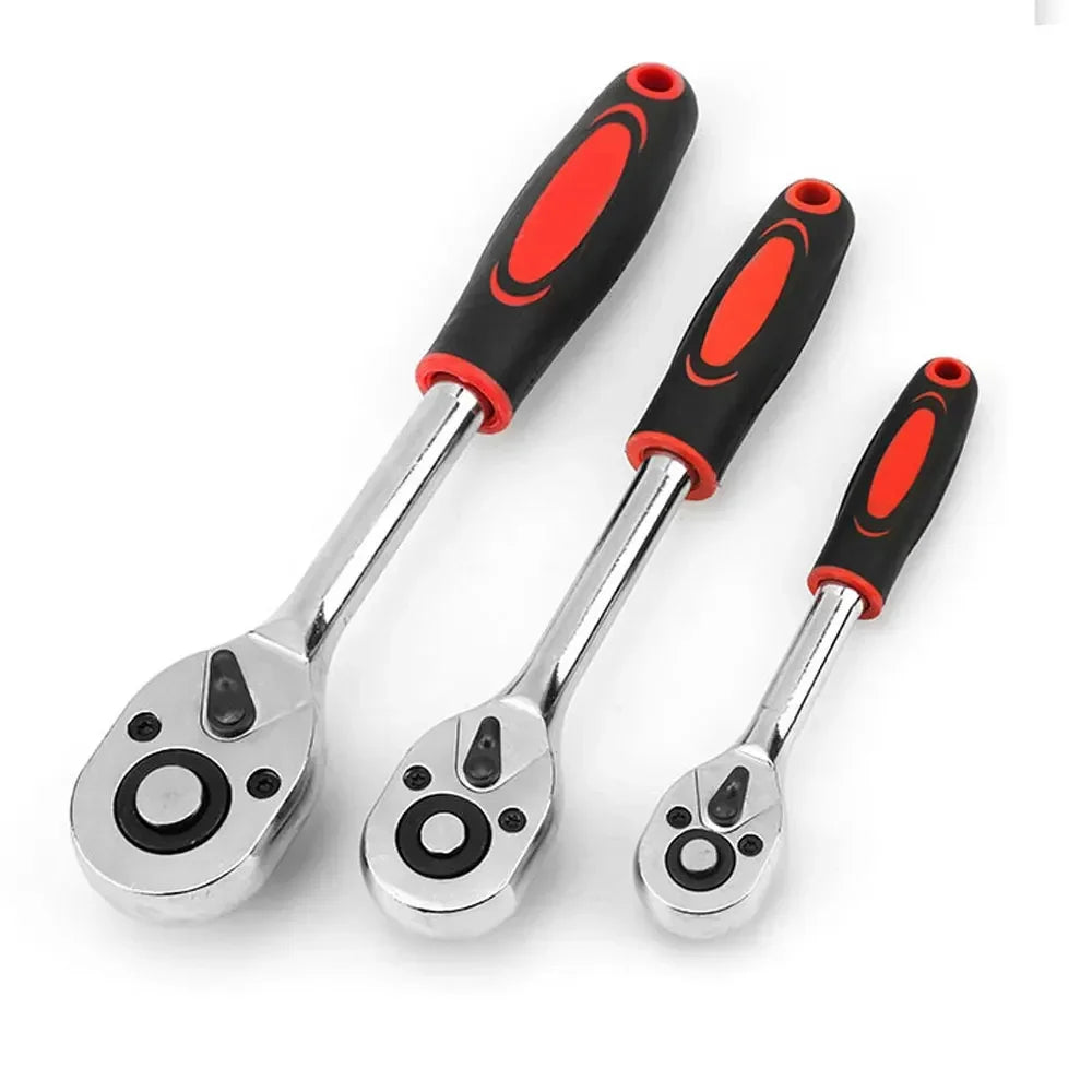 1/2 Inch Ratchet Wrench 24 Tooth Drive Ratchet Socket Wrench Tool Multi-function DIY Bicycle Motorcycle Car Hand Tools