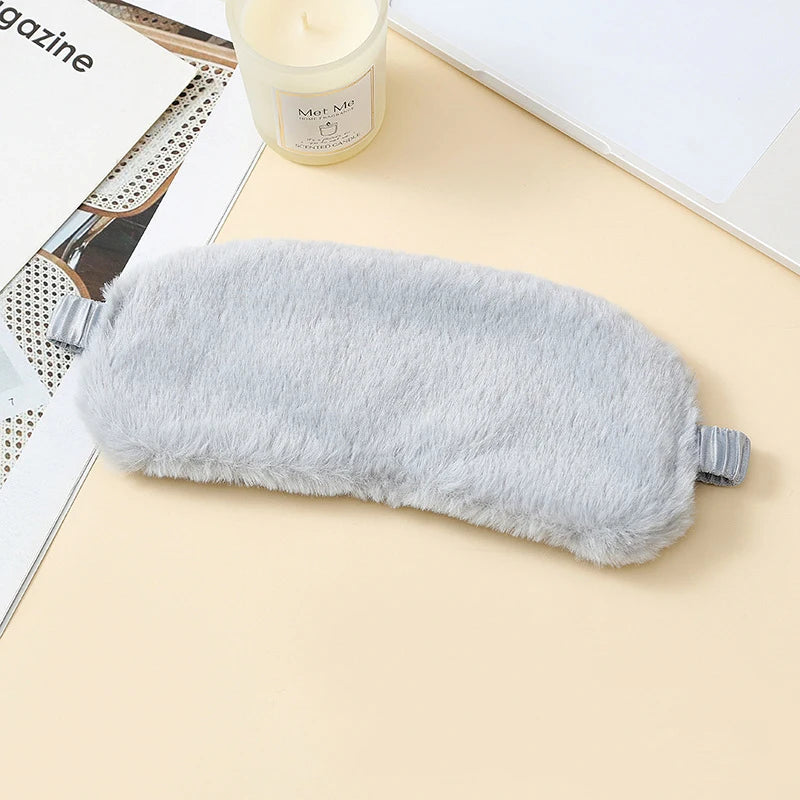 Sleeping Mask Sleeping Blindfold Soft Plush Eye Masks Cute Love Cloud Eye Cover Plush Mask Eyepatch Nap Health Eye Cover