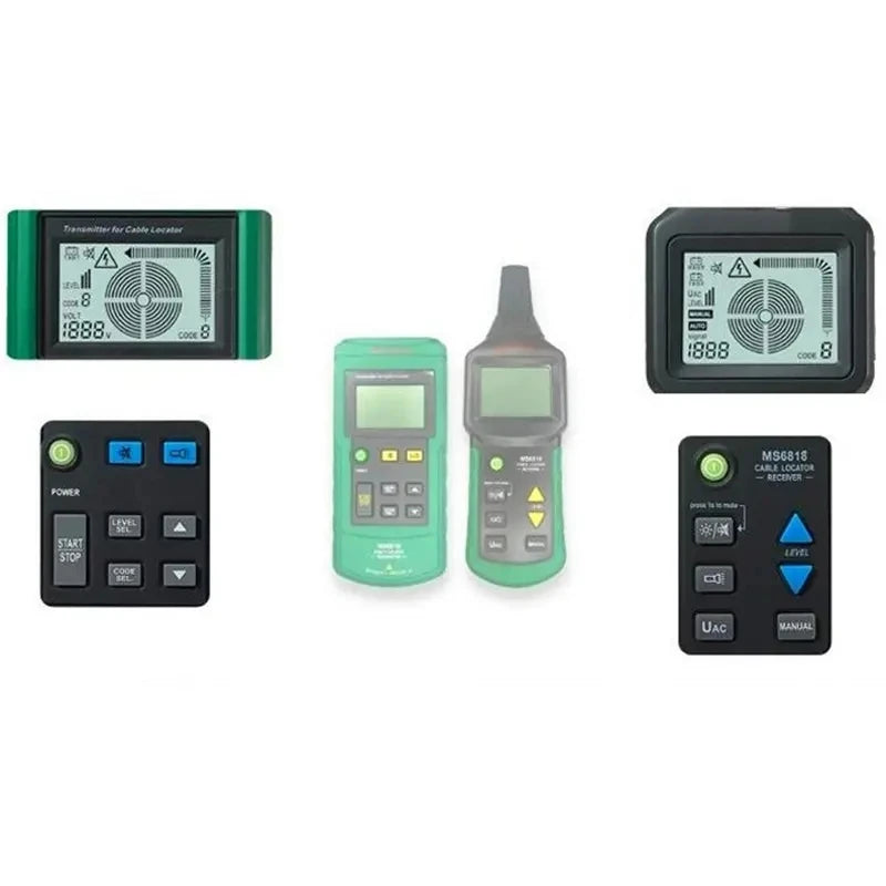 MS6818 Professional Cable Tester 30-400V AC/DC Metal Pipe Locator Wall Underground Inspect Interruption Short Circuit Detection