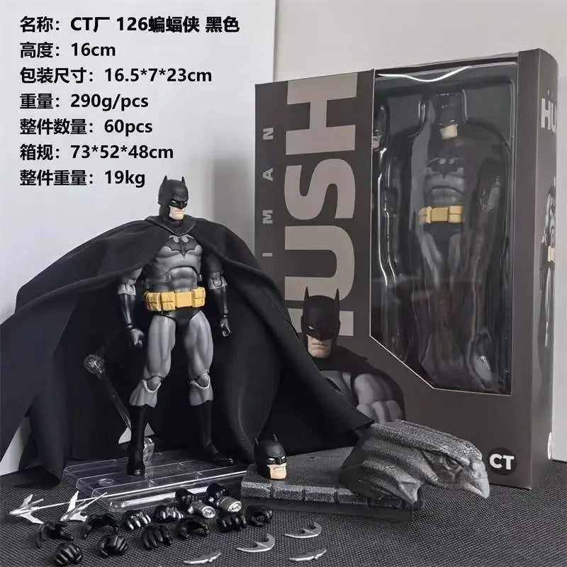 CT Toys Batman Mafex 126 Blue Action Figure 1/6 Scale DC Batman SHF Anime Collectible Figurine for Kids And Collectors Xmas Gift