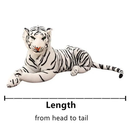 50/75cm Lifelike Tiger Plush Toys Soft Wild Animals Simulation White Brown Tiger Doll Children Kids Birthday Gift