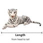 50/75cm Lifelike Tiger Plush Toys Soft Wild Animals Simulation White Brown Tiger Doll Children Kids Birthday Gift