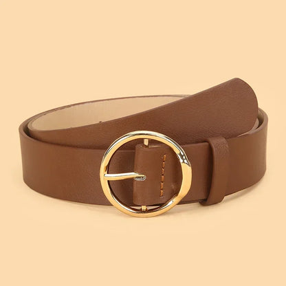 3pcs Women'S Belt Set - Chic  Versatile for Jeans, Dresses  Classic Belts with Dual Triple Ring Buckles, Elegant Solid Colors