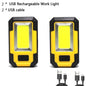 4000MaH Rechargeable Work Light 30W Super Bright COB Flashlight With Magnetic Portable Outdoor Power Bank Camping Emergency Lamp