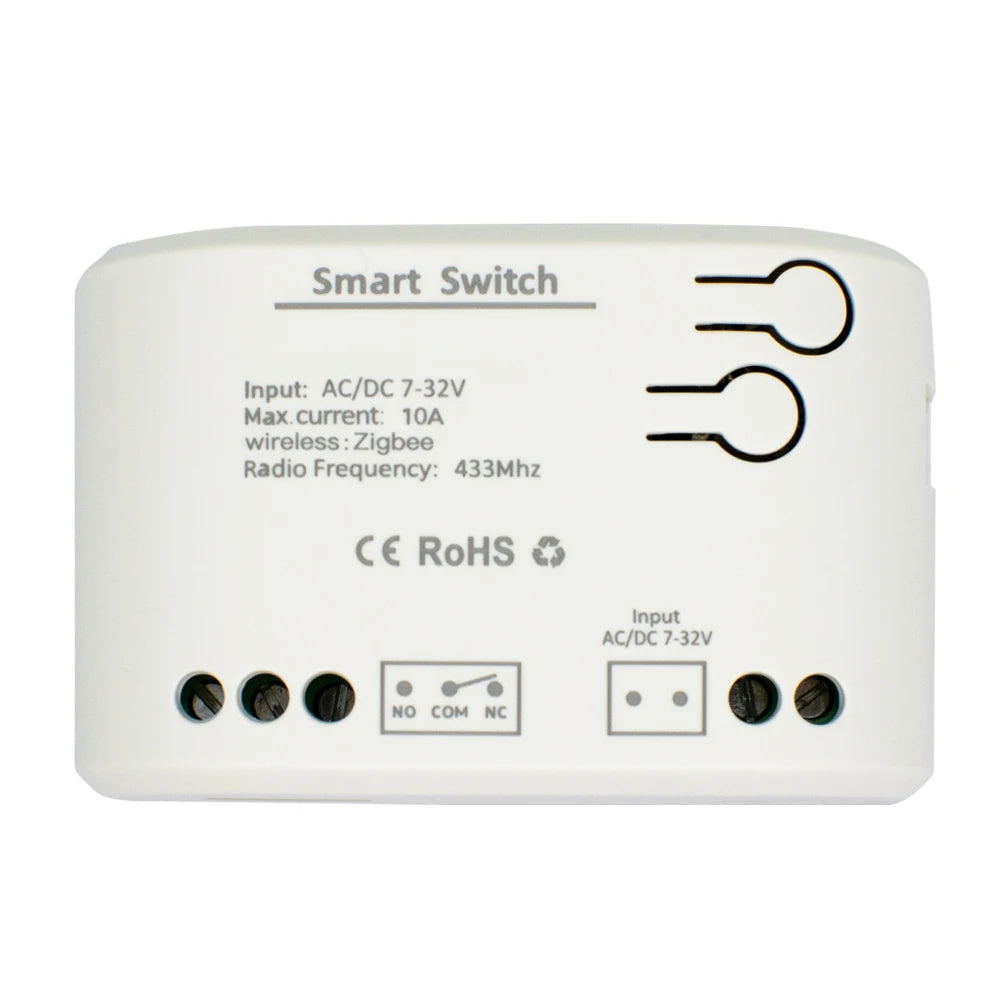 Zigbee Smart Relay Module Switch 1CH 12V 24V 220V 110V RF433 Wireless APP Remote Controller Work With Tuya/Smart-Life APP Alexa