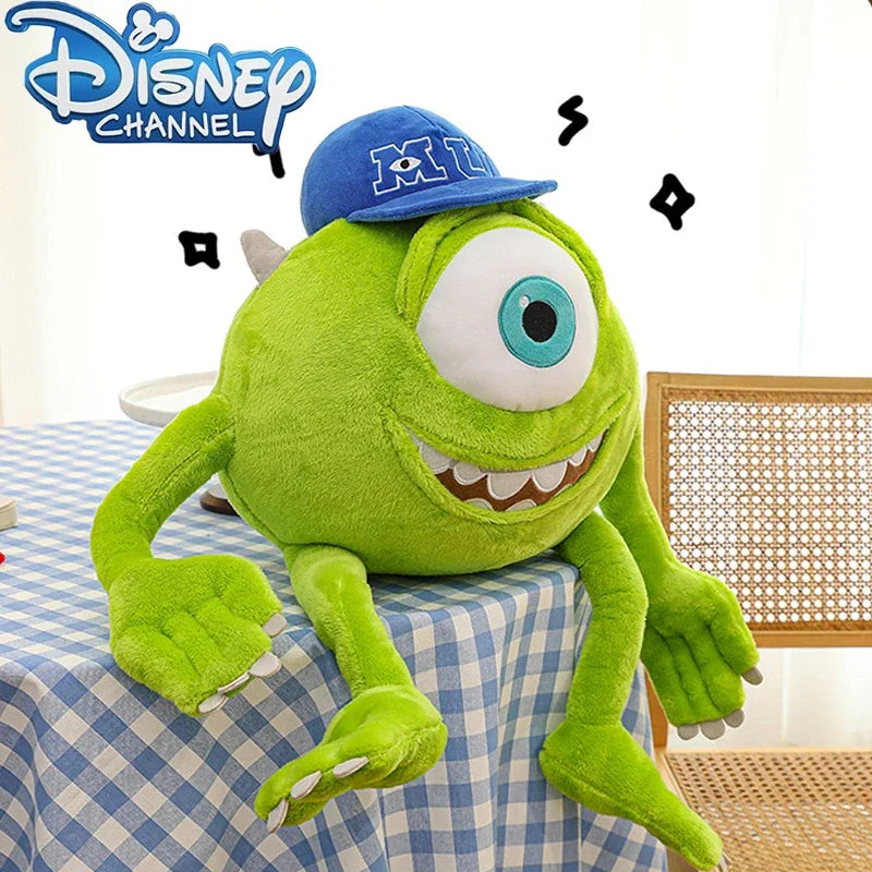 23/35cm Kawaii Monster University Electric Power Company Sulley Mike Wears Hat Doll Plush Toy Room Decoration Kids Gifts