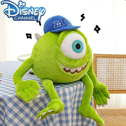 23/35cm Kawaii Monster University Electric Power Company Sulley Mike Wears Hat Doll Plush Toy Room Decoration Kids Gifts