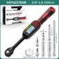 MOVECRAB Series Digital Torque Wrench 1.5-340N.m 2% Accuracy Preset Values with Buzzer, LED Flash & HandleVibration Notification