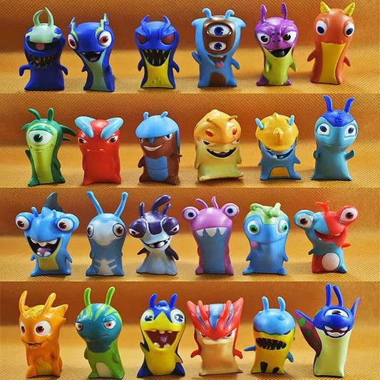 24pcs Slugterra Slug Magic Beast Monster Kawaii Cute Anime Character Model Series Toy Gift Children Adult Cartoon Elf Anime Toy