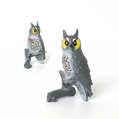 Hand Painted Simulation Bird Model Figures Toucan Peacock Owl Flamingo, Early Cognition Toy Cake Decoration For Children